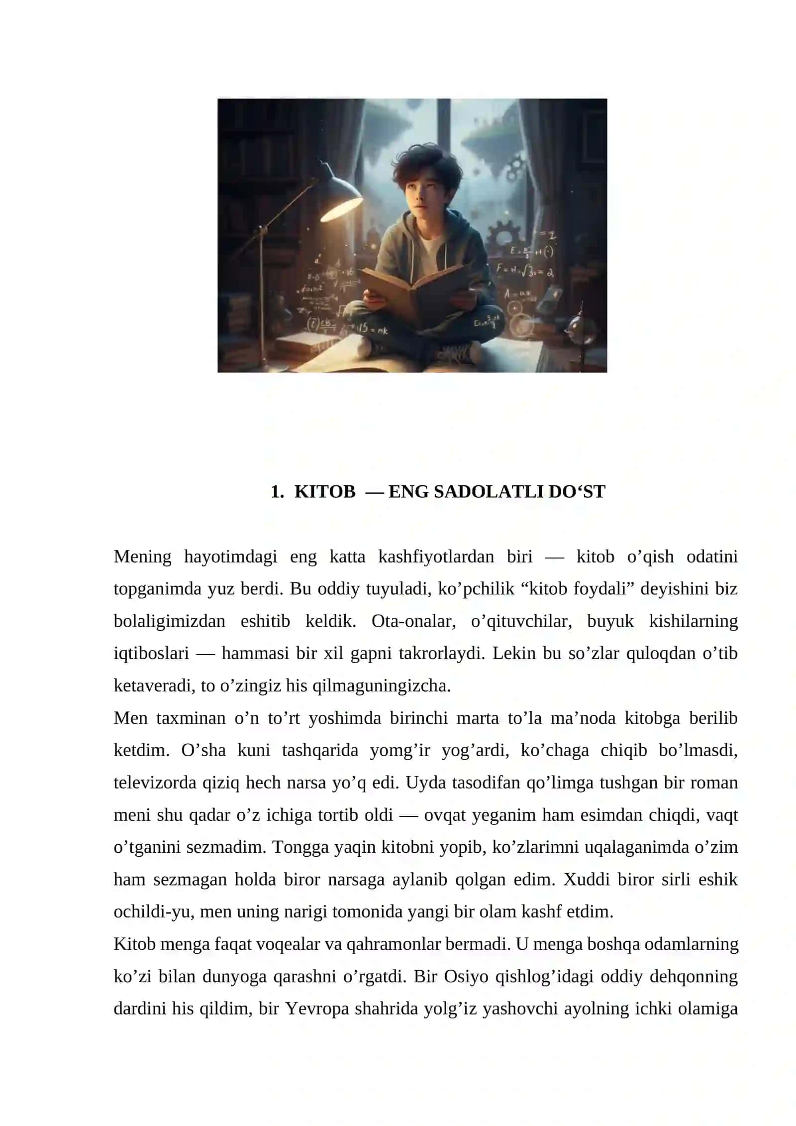 MENING SHIRIN KASHFIYOTLARIM 4