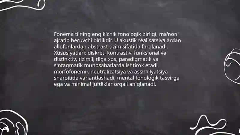Tilning fonetik va fonologik sathi 4