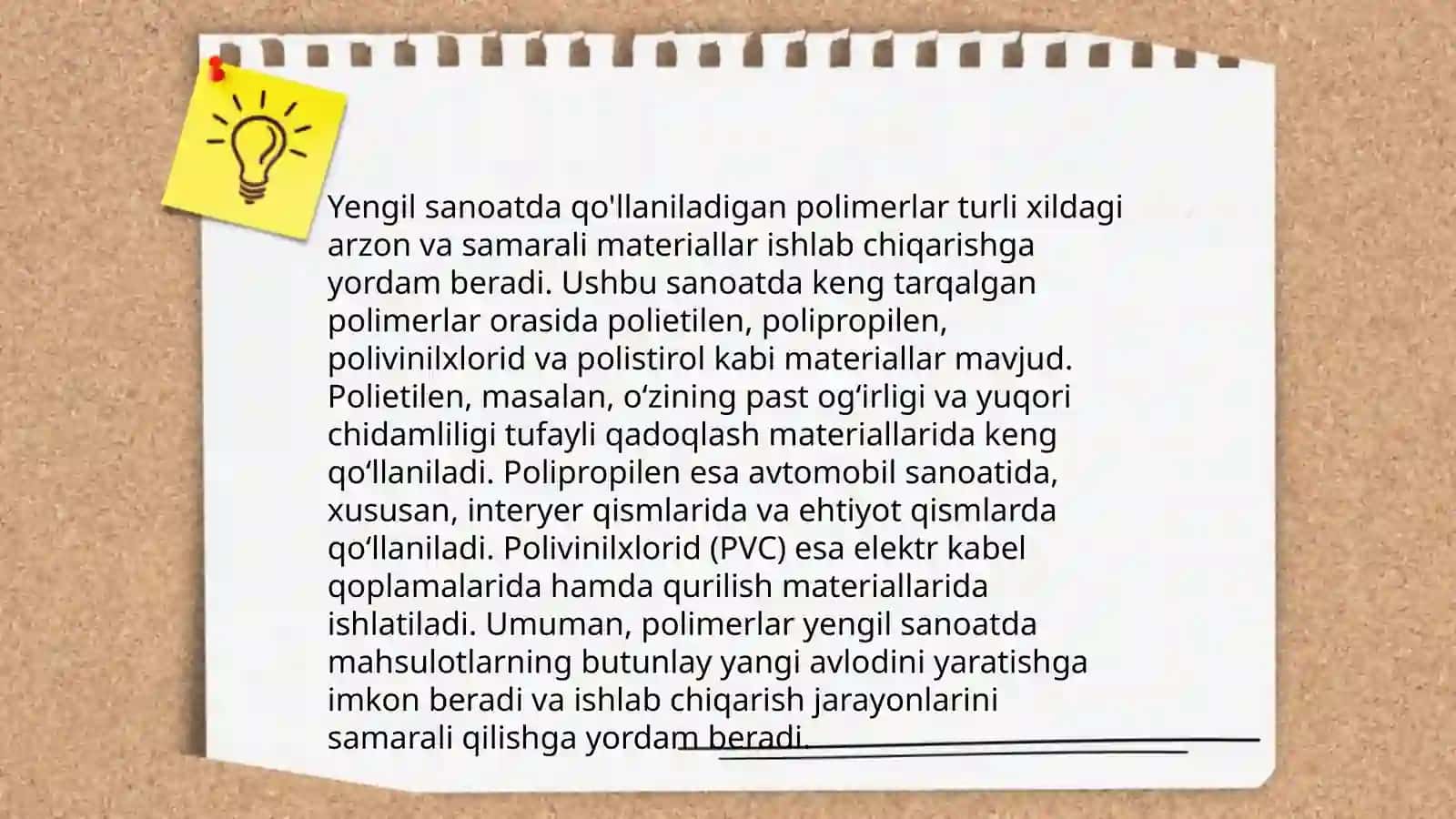 To'qimachilik va yengil sanoatda qo'llaniladigan eng muhim polimerlar 4