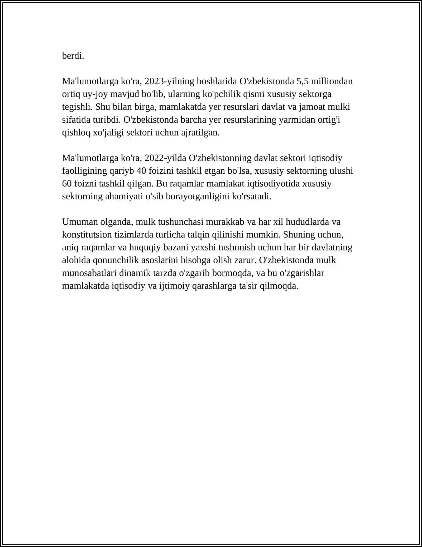 MULK TUSHUNCHASI VA MULKCHILIK SHAKLLARI 4