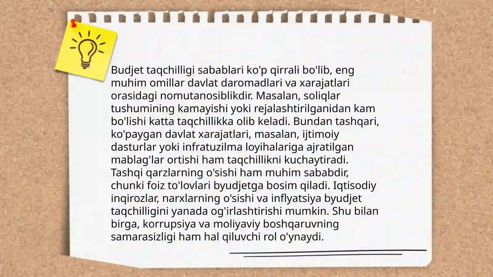 Davlat budjeti taqchilligi va uni moliyalashtirish 4
