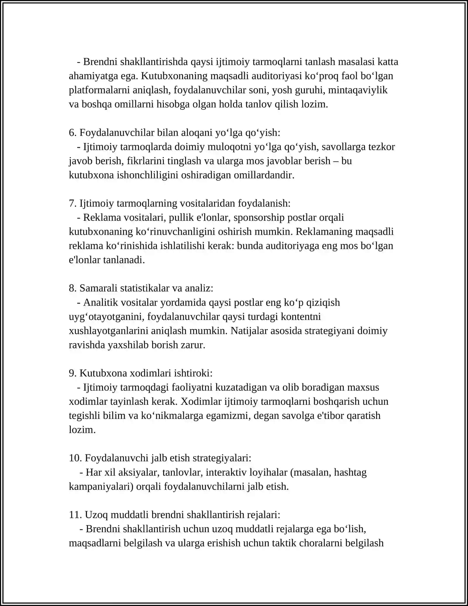 IJTIMOIY TARMOQLARDA KUTUBXONA MARKETINGI 4