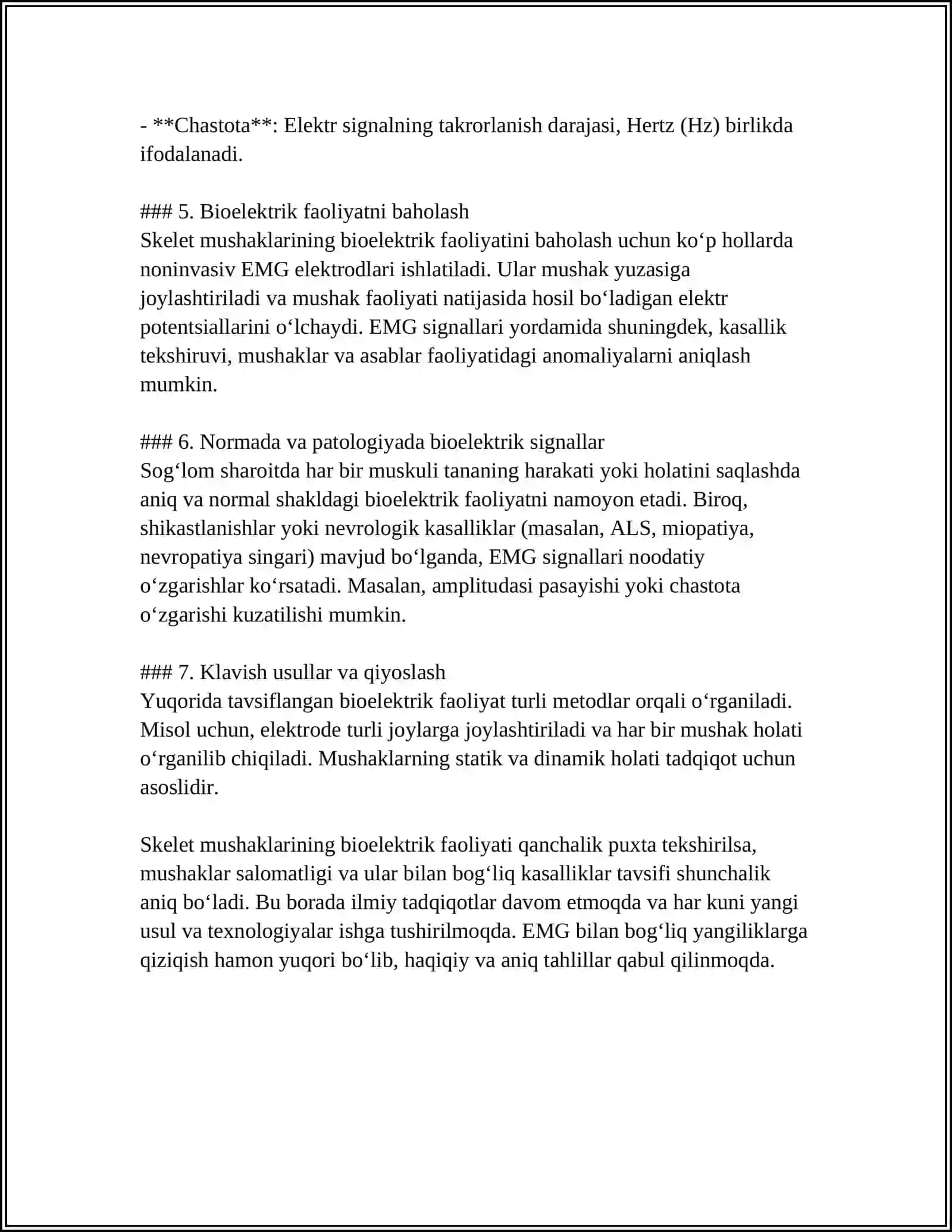 EMG VA MUSHAKLARNING BIOELEKTRIK FAOLLIGI 4