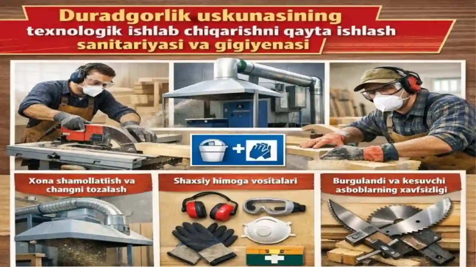 Duradgorlikuskunasining texnologik ishlab chiqarishni qayta ishlash sanitariyasi va ggiyenasi 4
