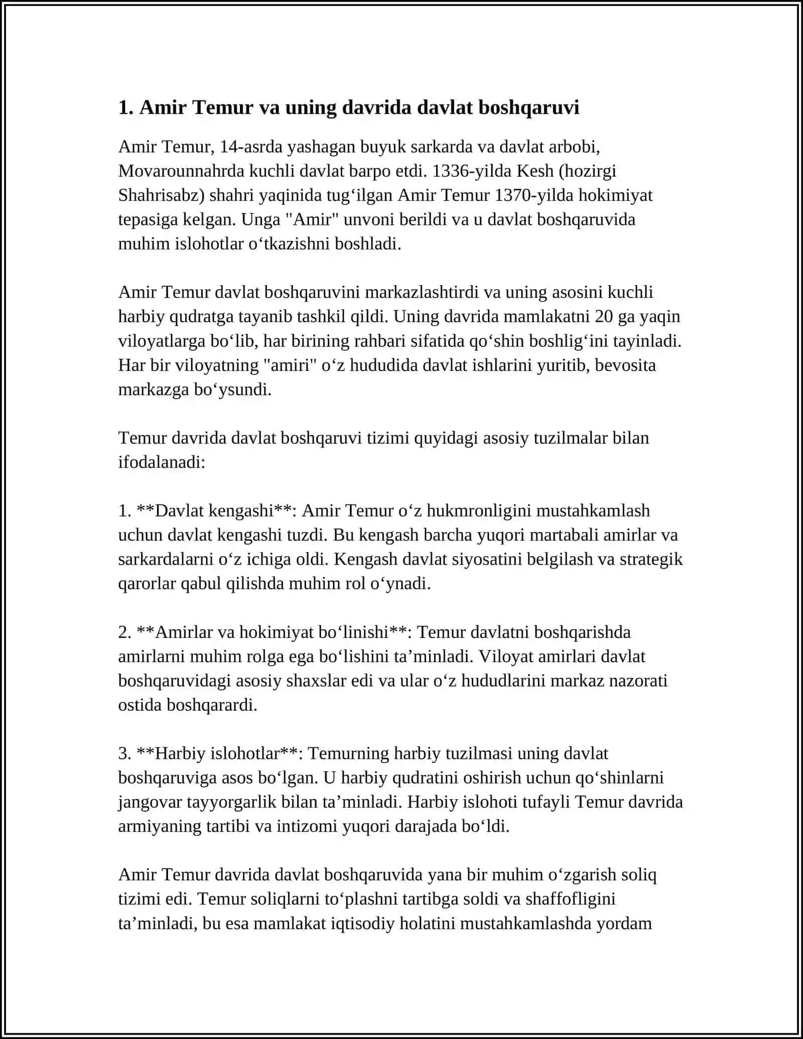 AMIR TEMUR - BUYUK DAVLAT ARBOBI 4