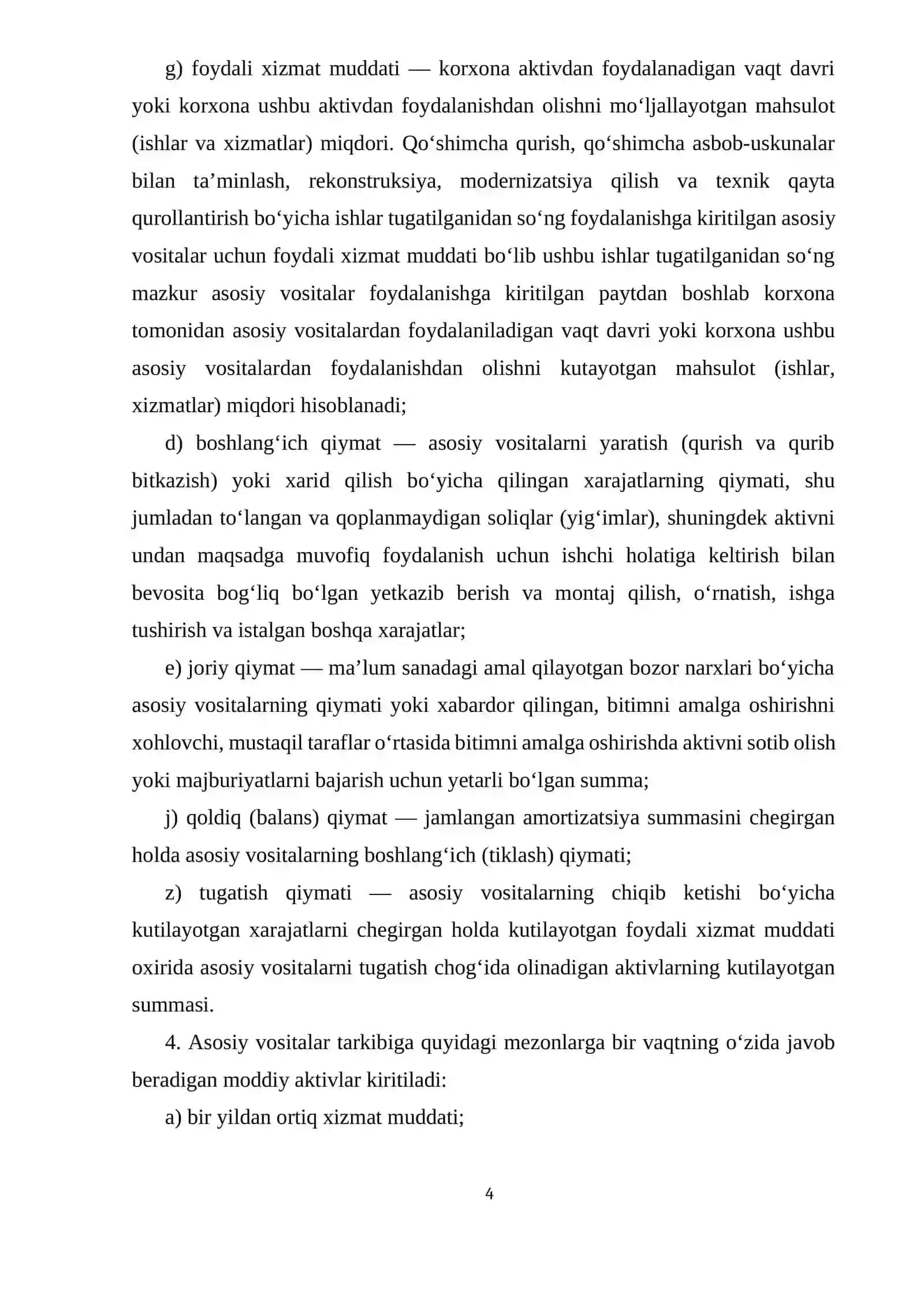 Asosiy vositalarni taʼmirlash xarajatlarini auditi 4