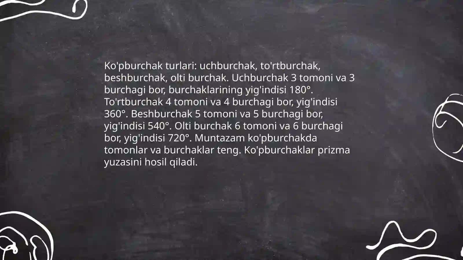 4-sinf matematika Ko'pburchak va prizma 4