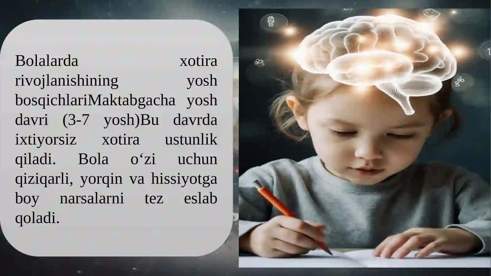 XOTIRA TO’G’RISIDA TUSHUNCHA VA UNING FIZIOLOGIK ASOSLARI 4
