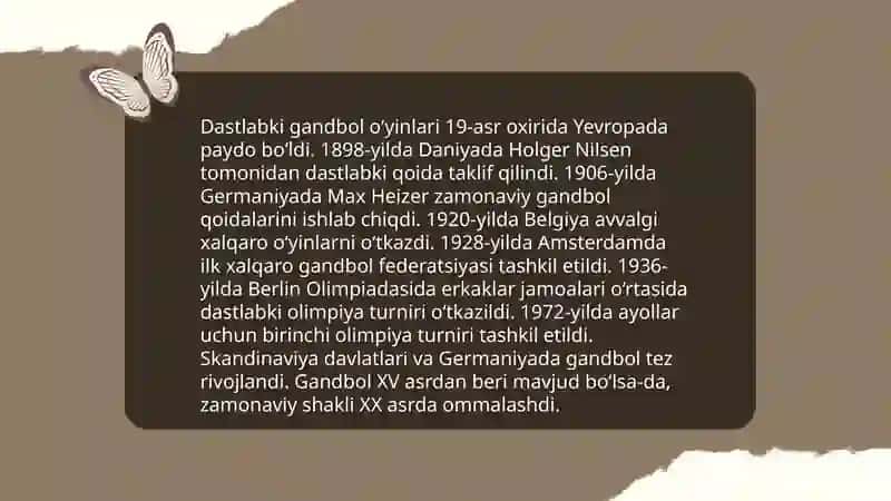 Gandbol qoidalarining kelib chiqishi,dastlabki qoidalar 4
