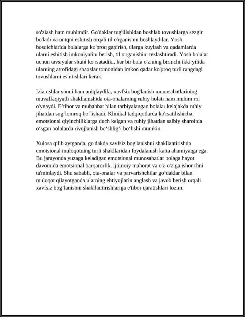 GO'DAKLIK DAVRIDA PSIXIK RIVOJLANISHDA KATTALAR BILAN EMOTSIONAL MULOQOTNING AHAMIYATI 4