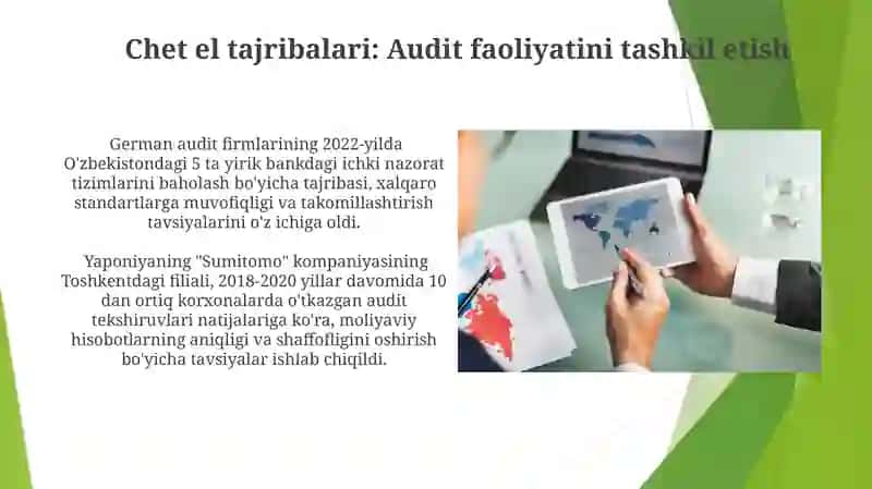 Auditorlik faoliyatini tashkil etishning xorij tajribasi 4