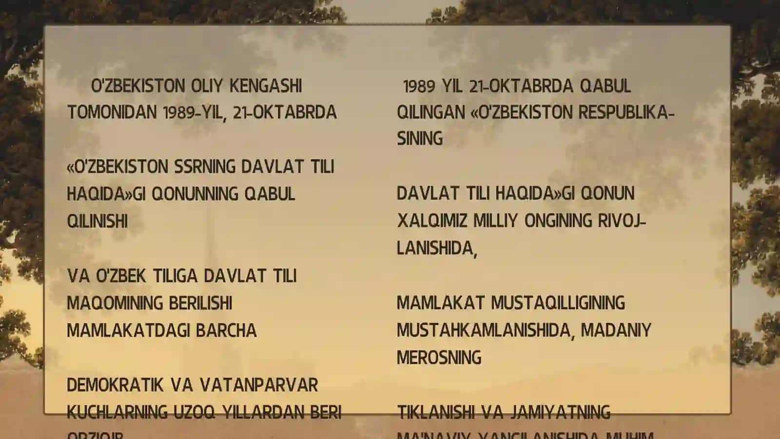 Oʻzbekistonning ijtimoiy-siyosiy jarayonlari 4