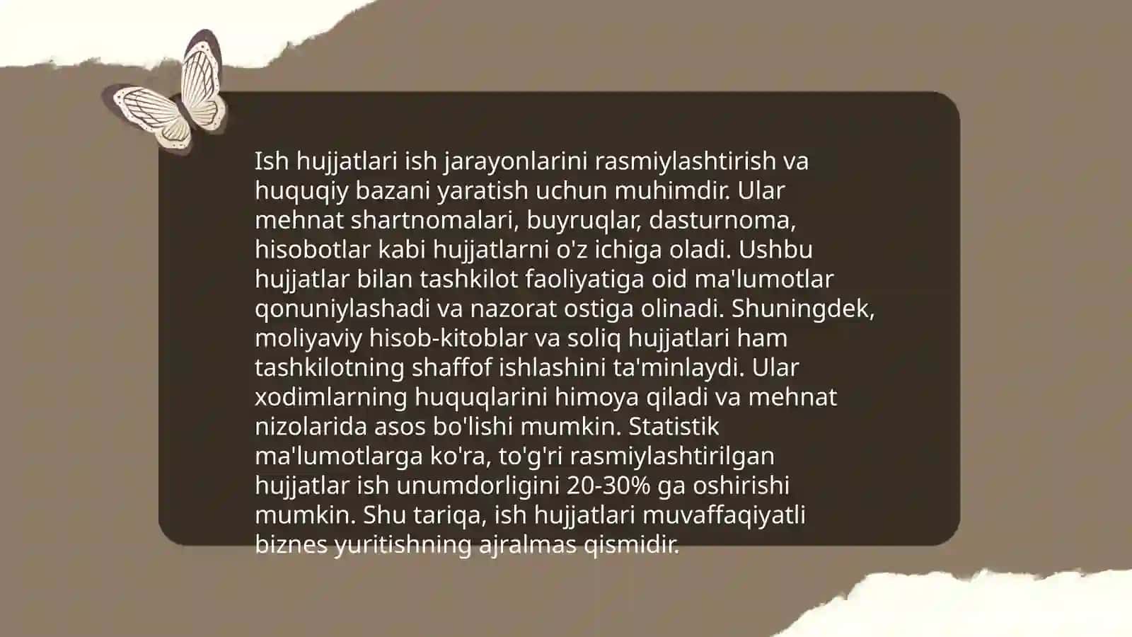 Ish hujjatlari haqida umumiy tushuncha 4