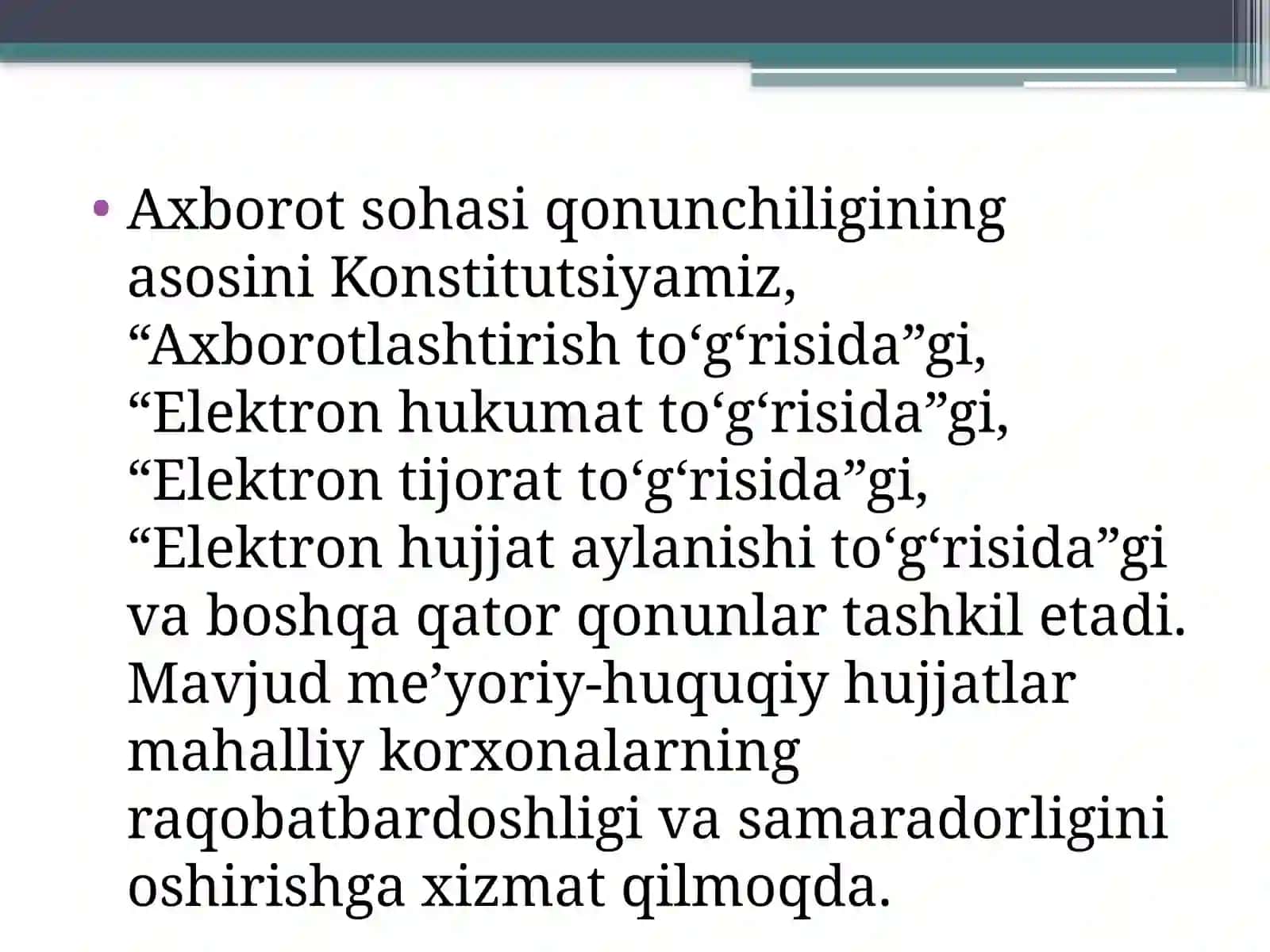 RAQAMLI IQTISODIYODA AXBOROT- KOMMUNIKATSIYA TEXNOLOGIYALARINING O'RNI VA VAZIFALARI 4