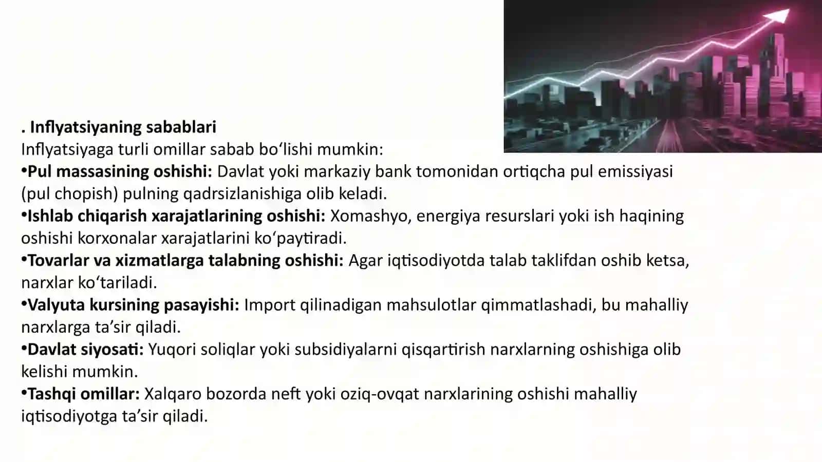 Inflyatsiya va iqtisodiy o'sish munosabatlari 4