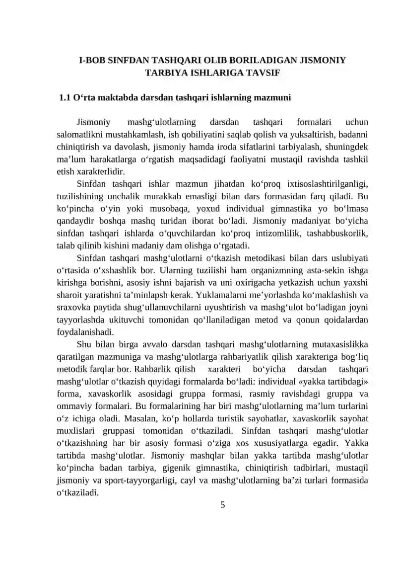 Jismoniy Madaniyat va Sportni Rivojlantirish 4