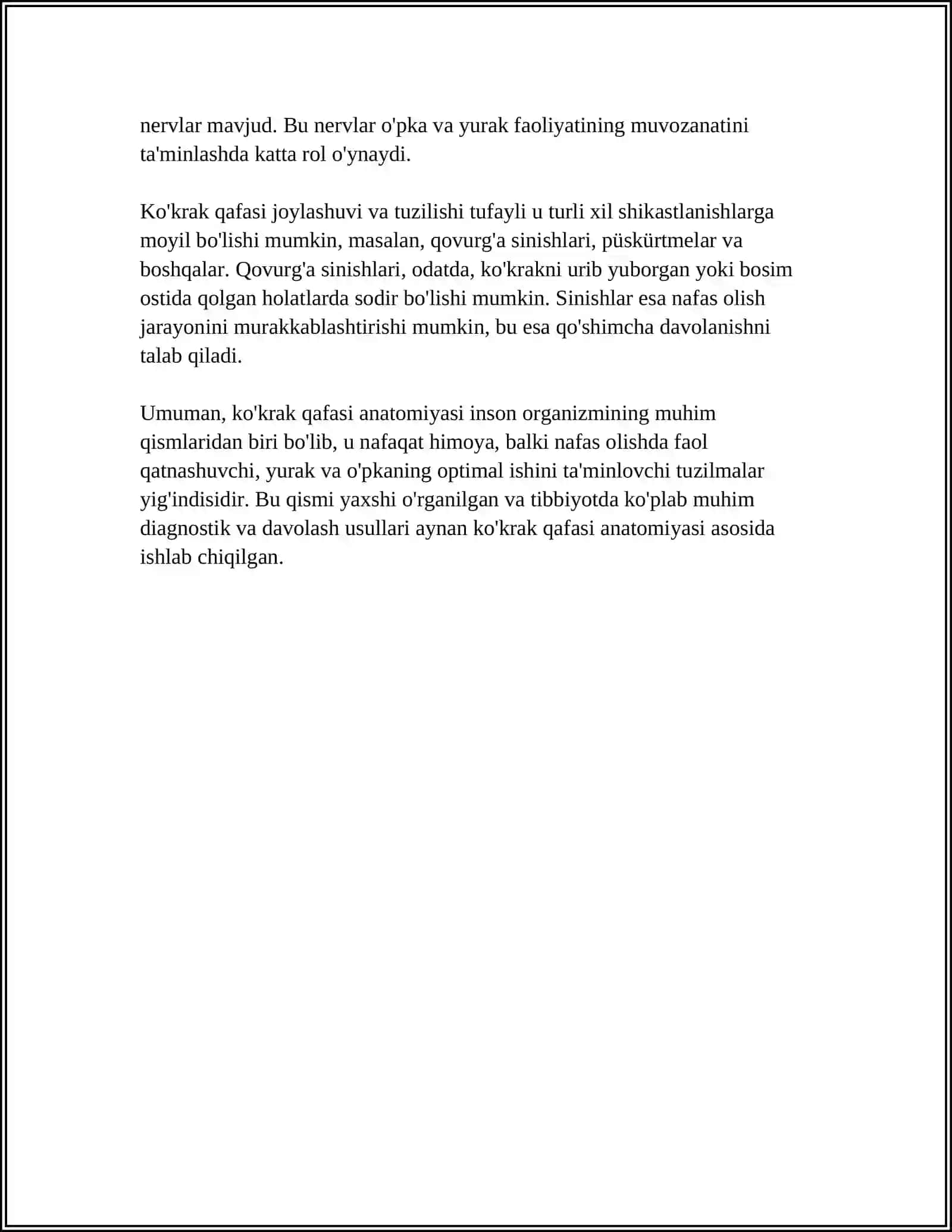KO’KRAK, QORIN, DIAFRAGMA VA CHOV MUSKULLARI ANATOMIYASI 4