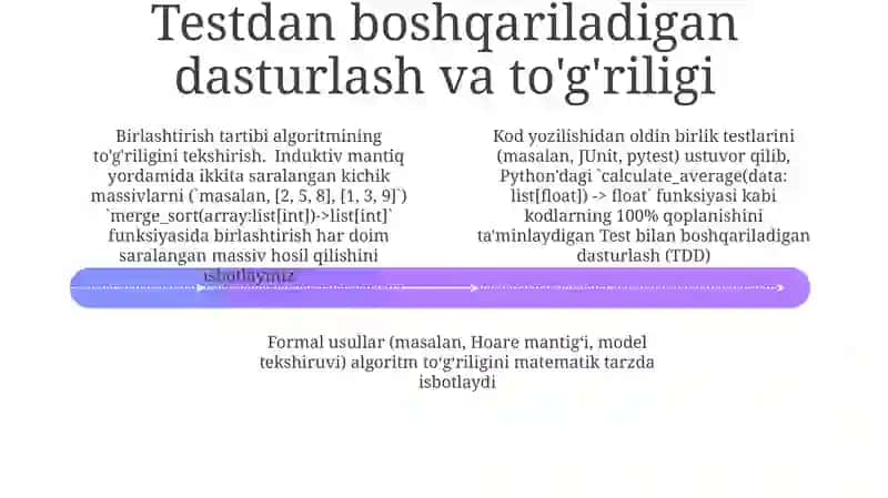 Algoritmnito'g'riliginitekshirishgamisollar 4