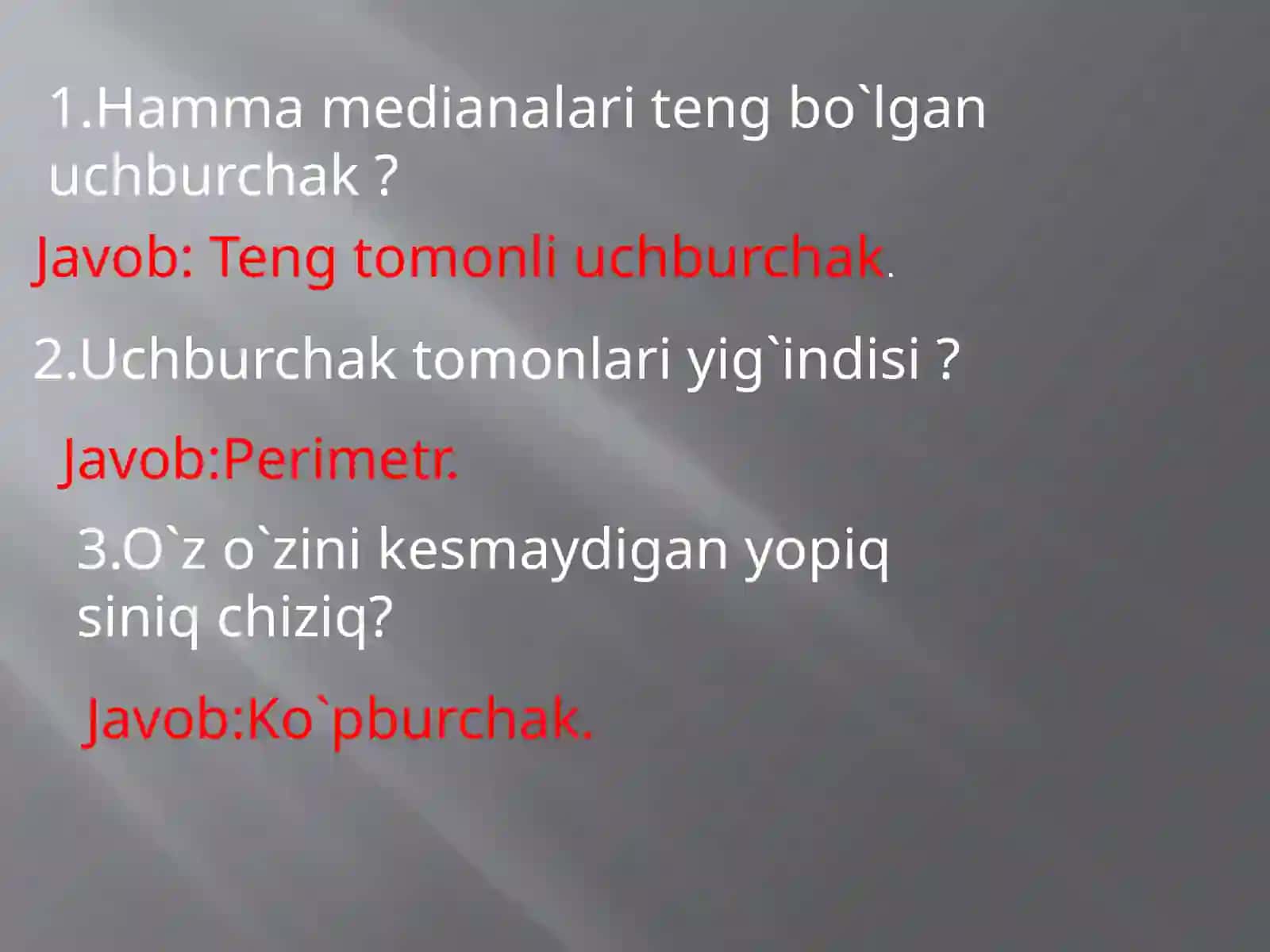 Uchburchakning tashqi burchagining xossasi 4