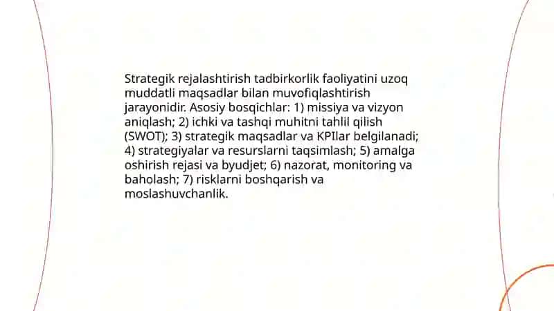 Tadbirkorlikni boshqarishni tashkil etish 4
