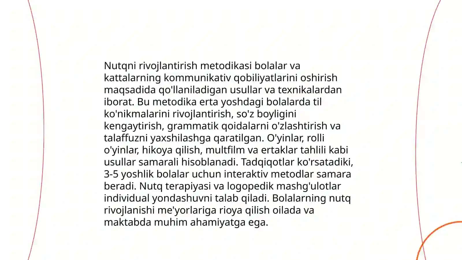 Nutq ostirish nazariyasi va metodikasi fanining maqsad vazifalari 4