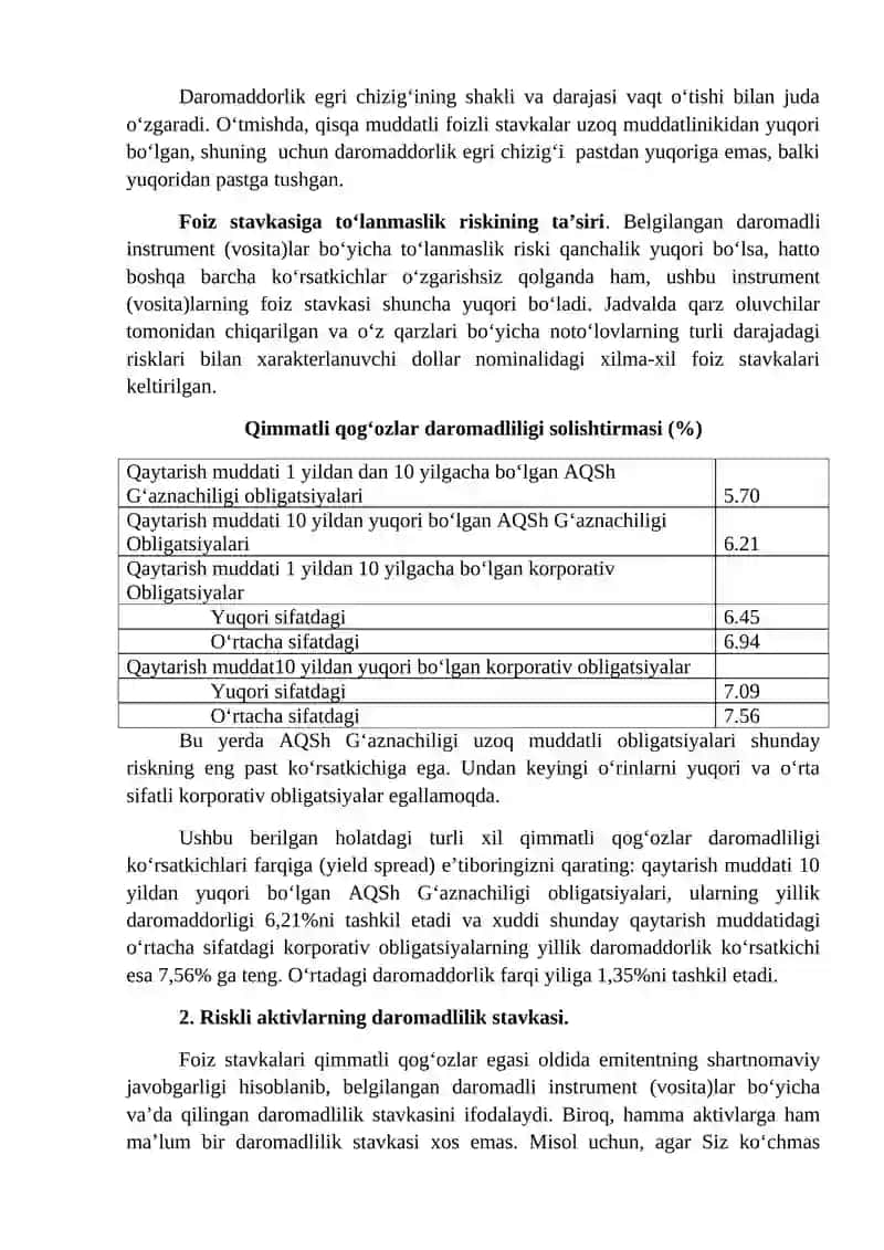 Foiz stavkalari 4