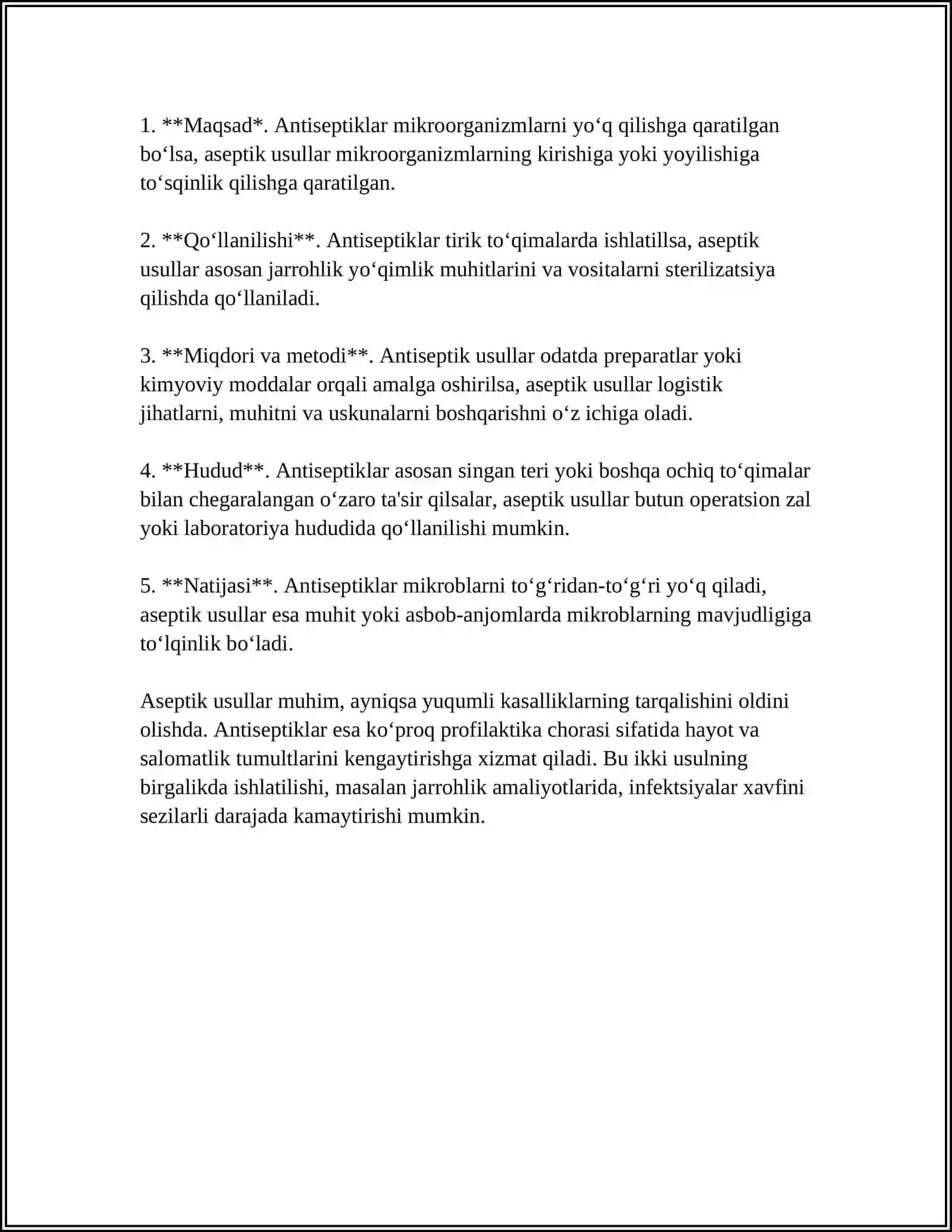 ANTISEPTIK VA ASEPTIK 4