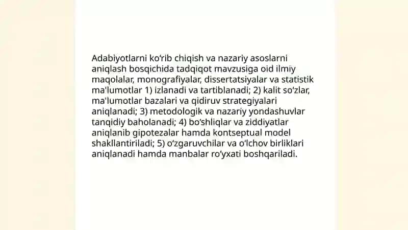 Ijtimoiy psixologik tadqiqot oʻtkazish bosqichlari 4
