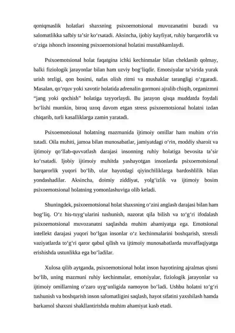 Psixoemotsional holatning roli va valeologik ahamiyati 4