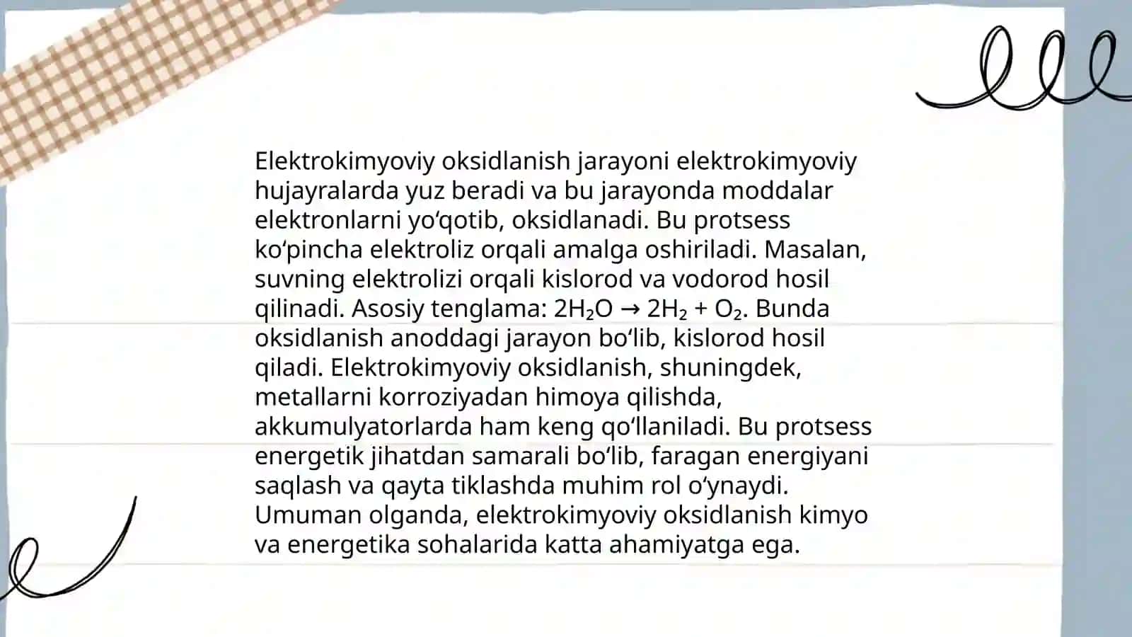 Elektrokimyoviy jarayonlar 4