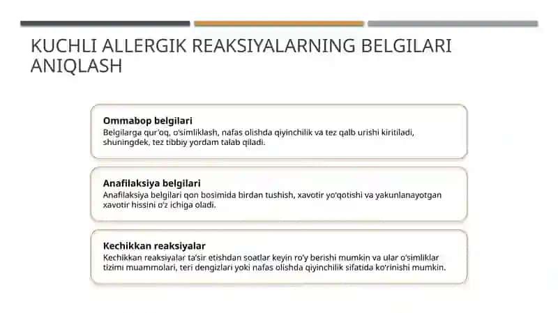 Shoshin allergik holatlarda tez yordam ko'rsatish 4