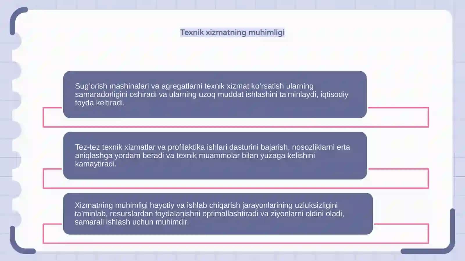 Sug’orish mashina va agregatlariga texnik hizmat korsatish 4
