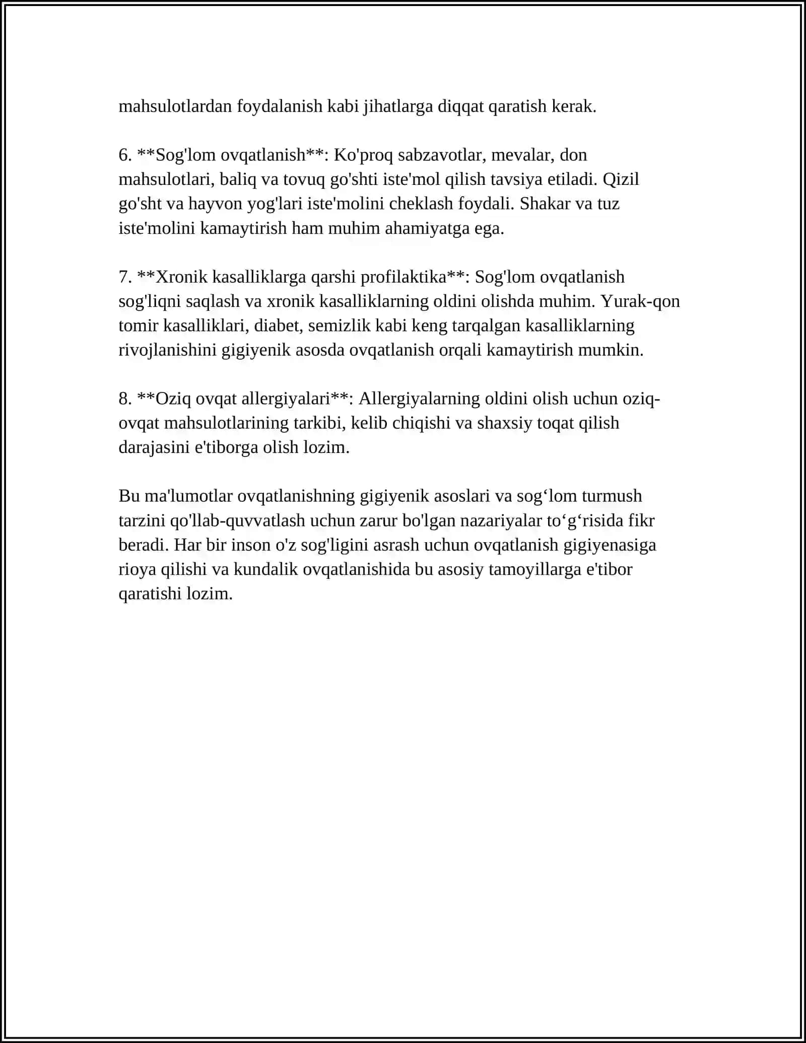 BEMORLARNING OVQATLANISHINI TASHKIL ETISH A OVQATLANTIRISH SIFATINI GIGIYENIK NAZORATI 4