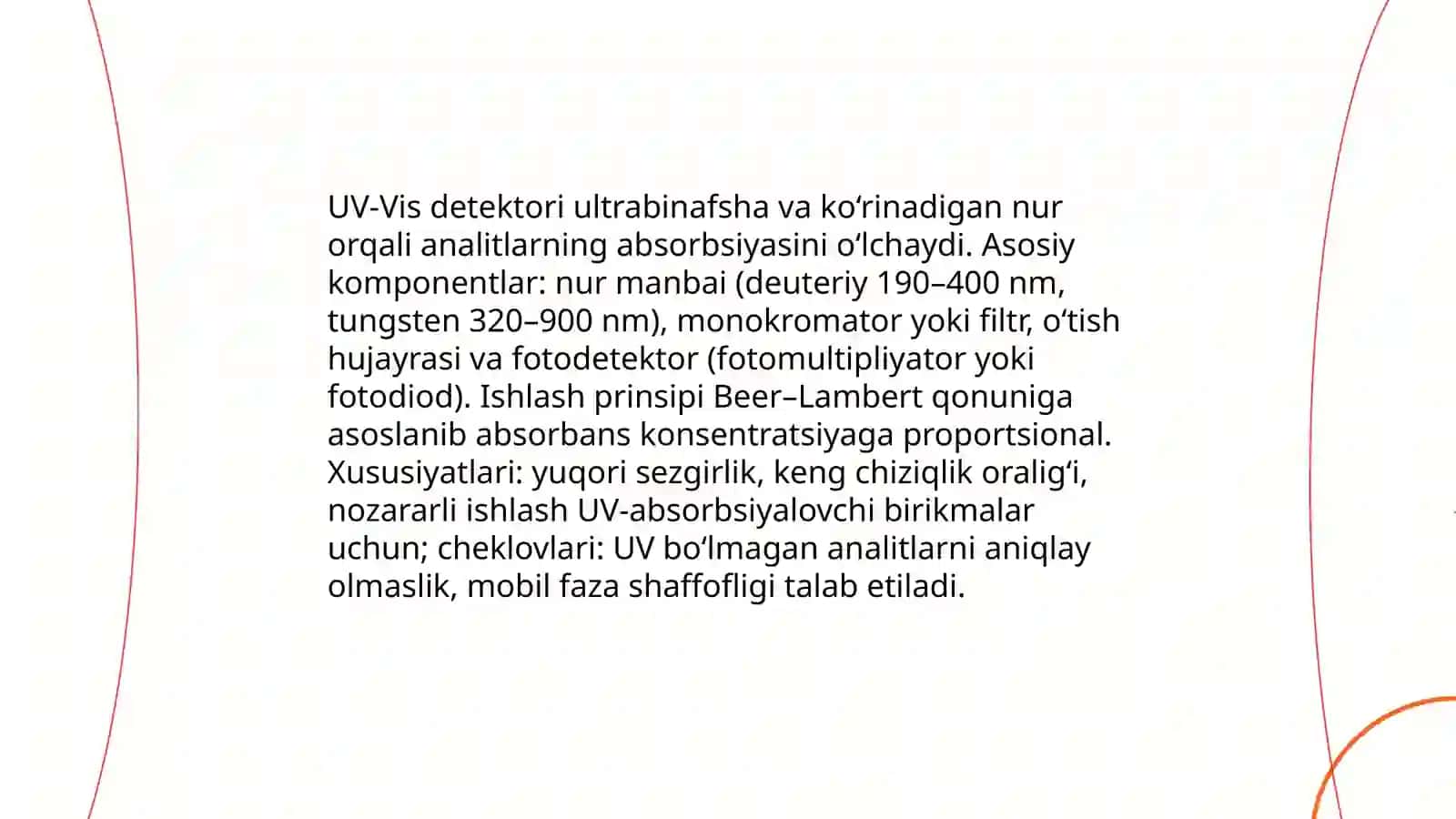 Xromatografiya detektorlari va ularning bir biridan farqi 4