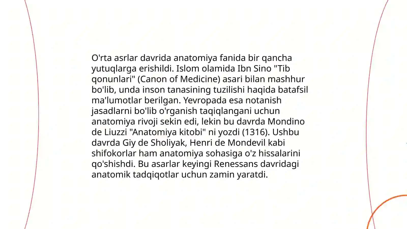 Anatomiya fanining rivojlanish tarixi va boshqa fanlar bilan aloqasi 4