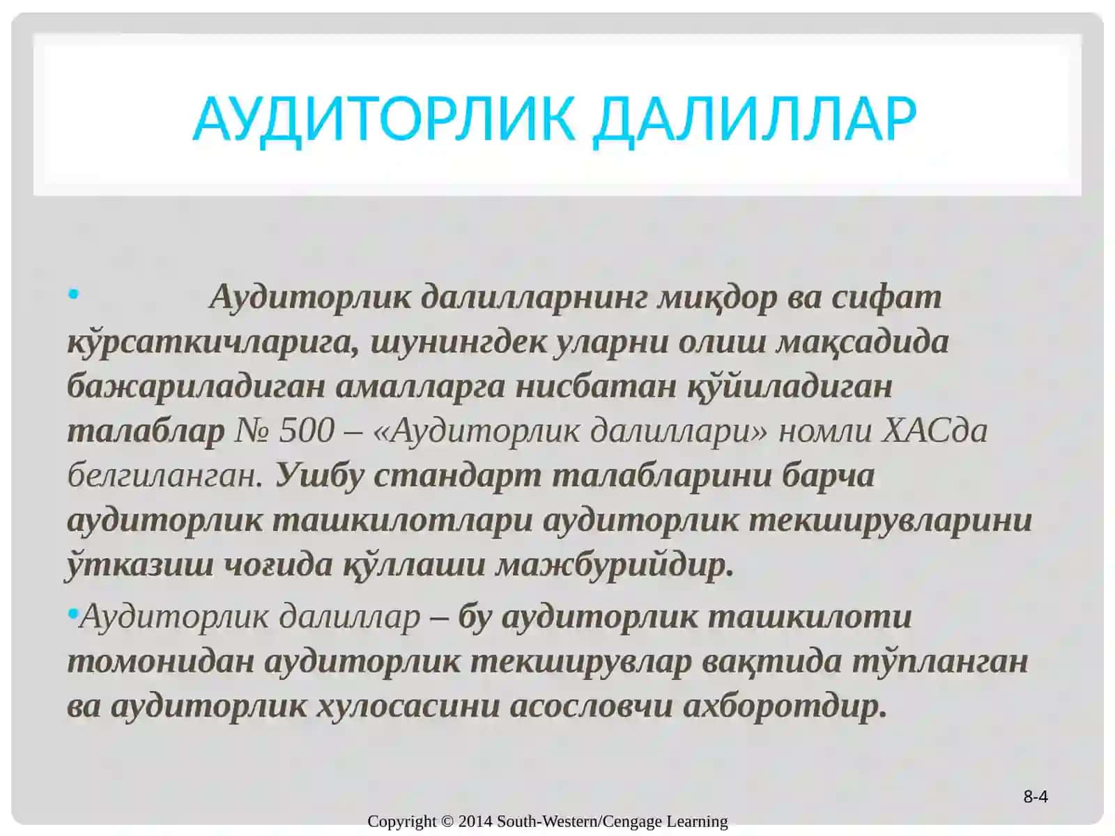 аудиторлик далилар 4