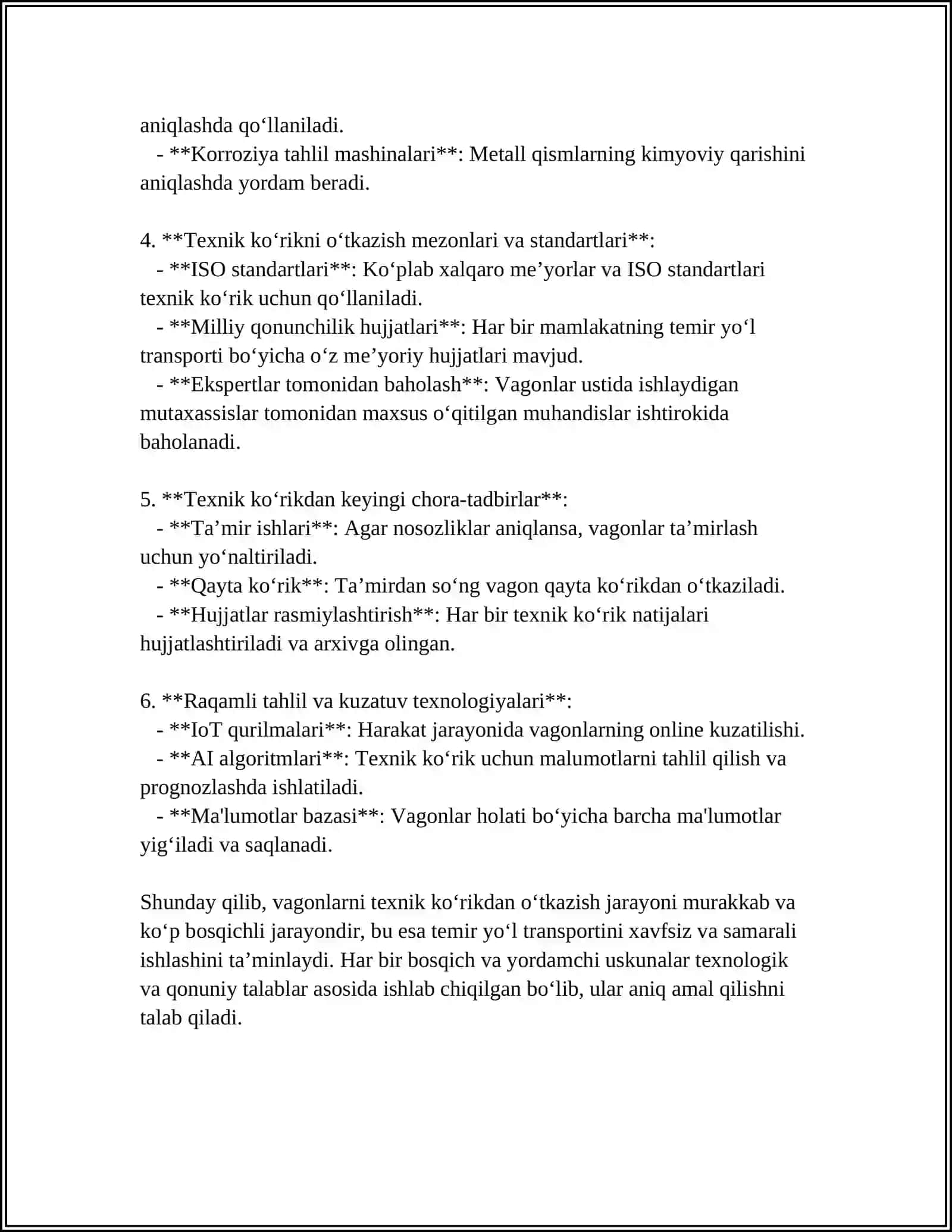 VU-23 BILDIRISHNOMALARI BO'YICHA ANIQLANGAN NOSOZLIKLAR TO'G'RISIDA VAGONLARNI “EXPRESSGA” YUBORISH 4