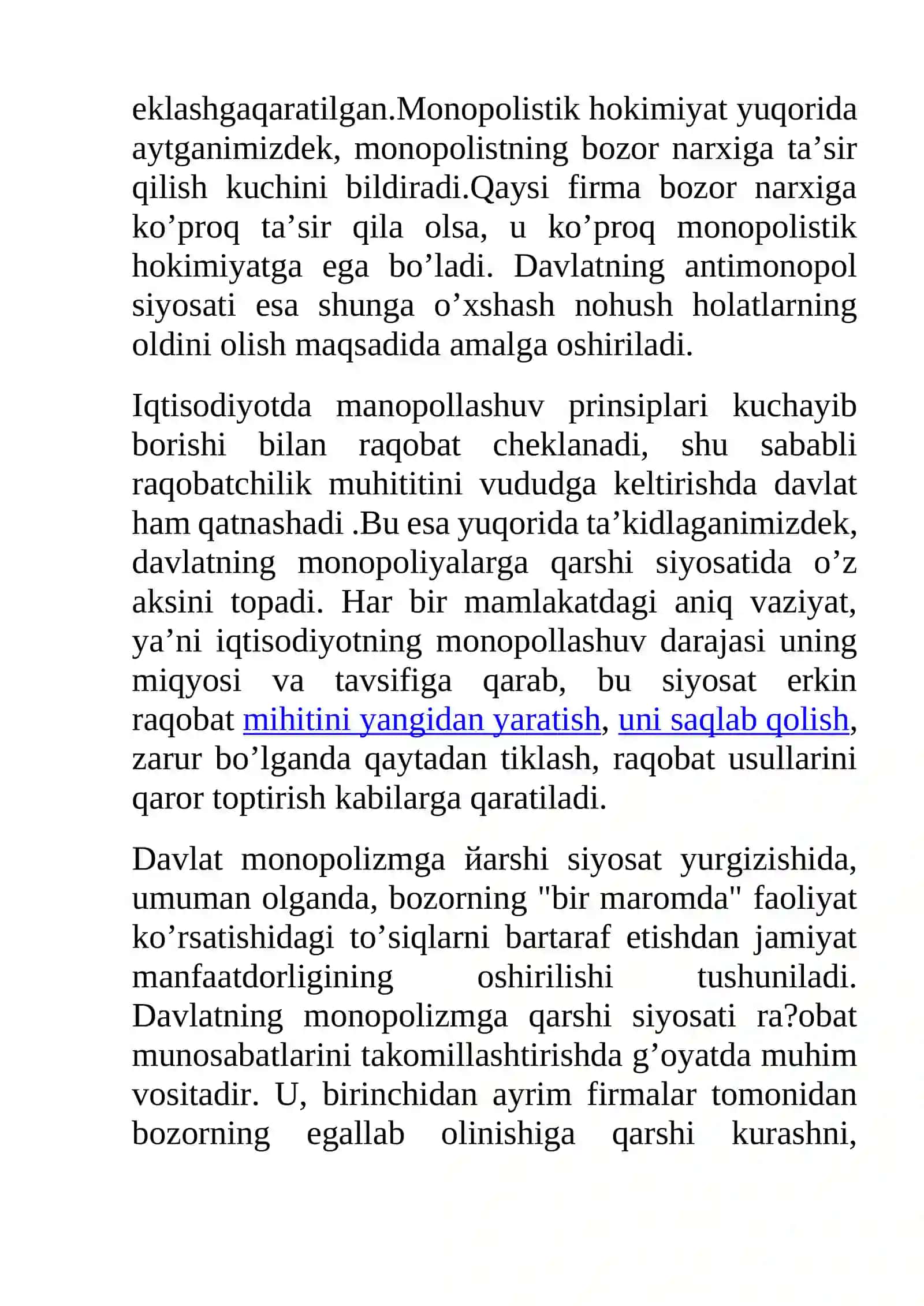 Antimonopol siyosatning vujudga kelishi 4