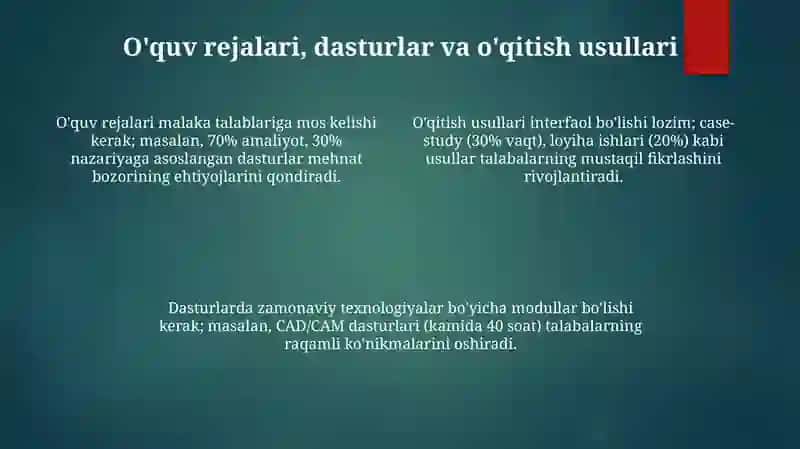 Kasb-hunar ta'limi mazmuni va texnologiyalari 4