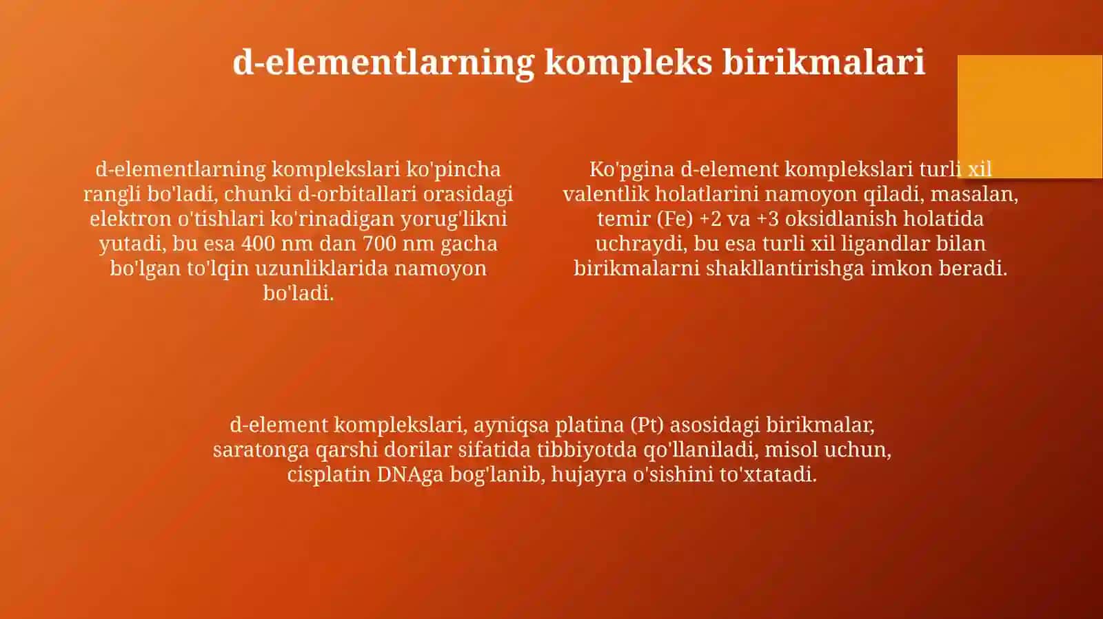 S- va p-elementlarning kompleks birikmalari 4