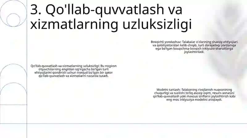 Alohida Yordamga Muhtoj Bolalarda Rivojlanishidagi Nuqsonining Chiqurligi Va Tuzilishiga Qarab Inklyuziya Modellarini Tanlash 4