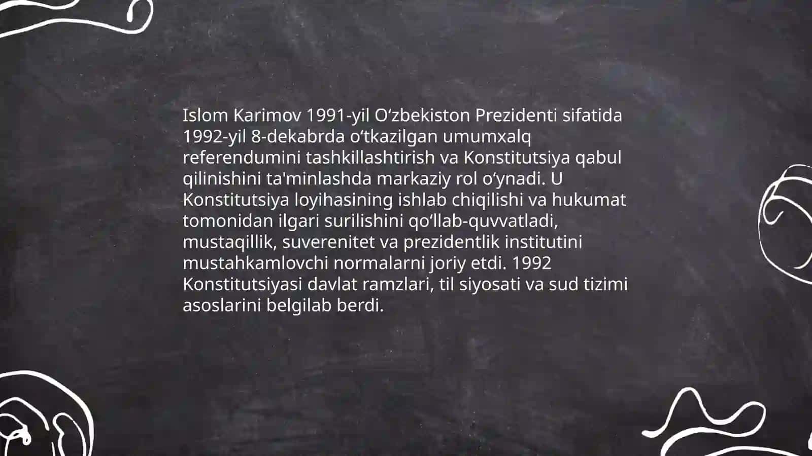 Islom Karimov Ozbekiston Mustaqiligiga qoshgan hissasi 4