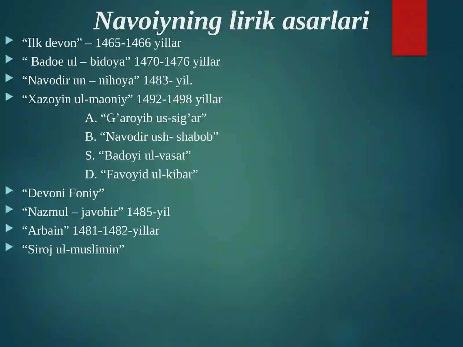 Navoiy lirikasi 4