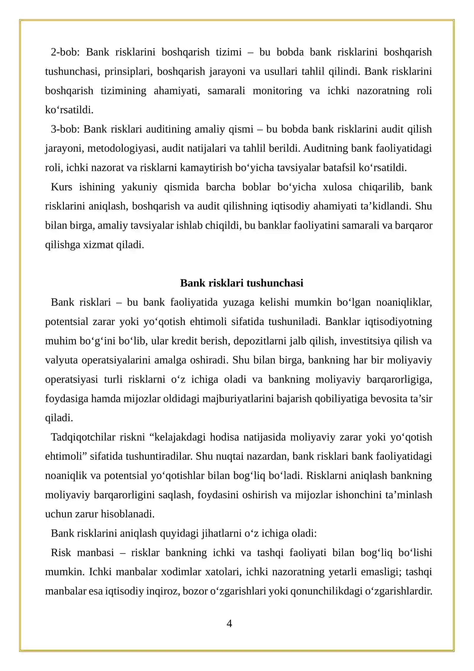 Bank risklari auditi 4