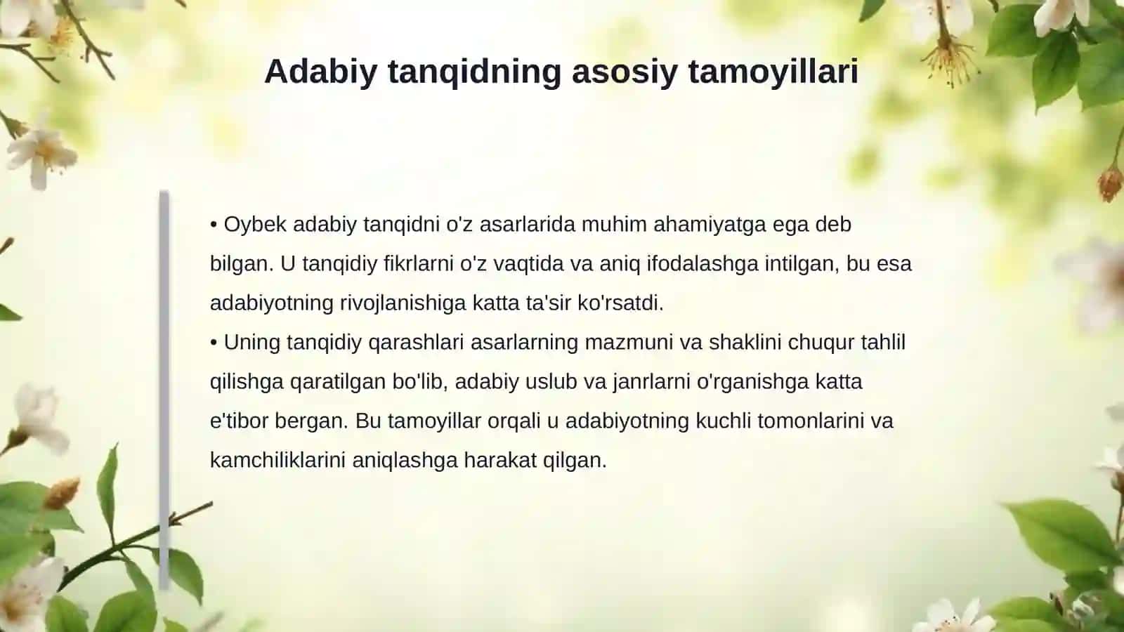 Oybekning adabiy-tanqidiy qarashlari 4