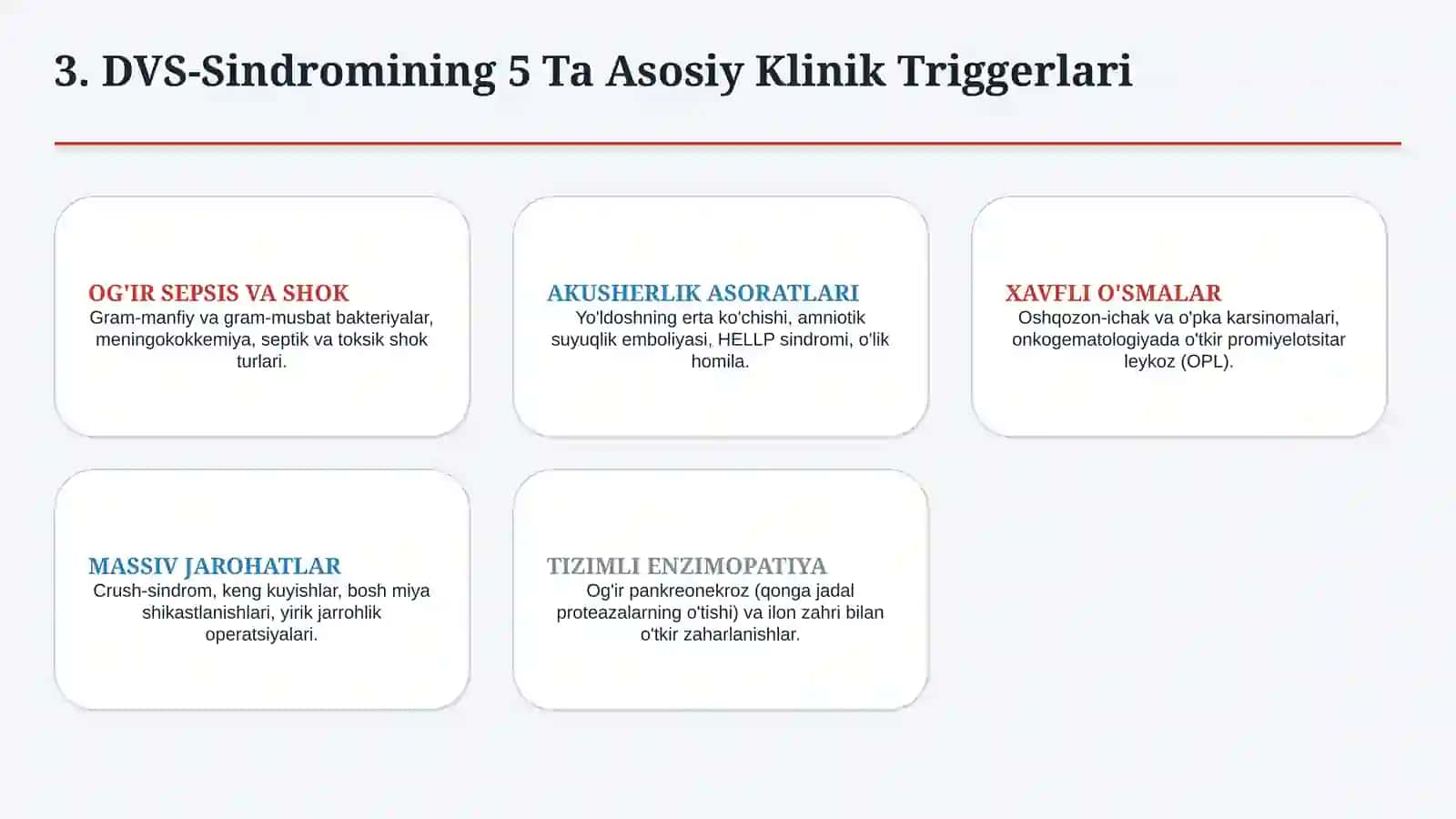 DVS-sindromi — etiologiya, patogenez, klinika, diagnostika va davolash prinsiplari | 15 slayd 4
