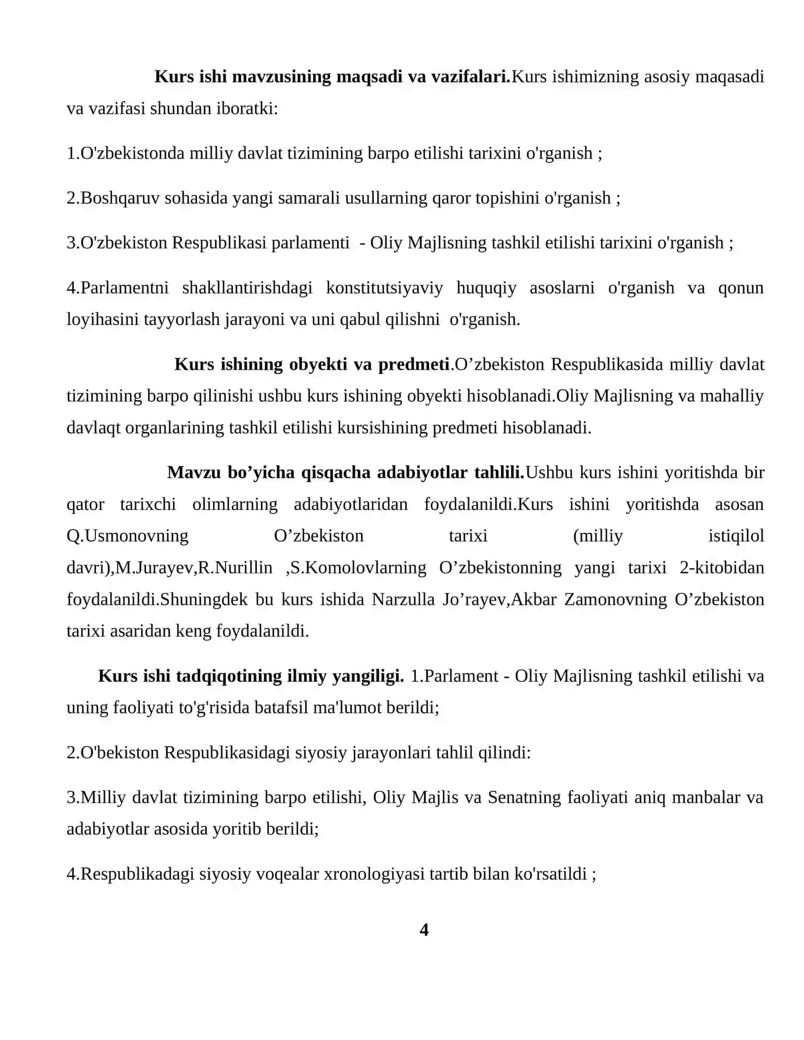 Milliy davlat tizimining barpo qilinishi va boshqaruvda yangi, samarali usullarning qaror topishi 4