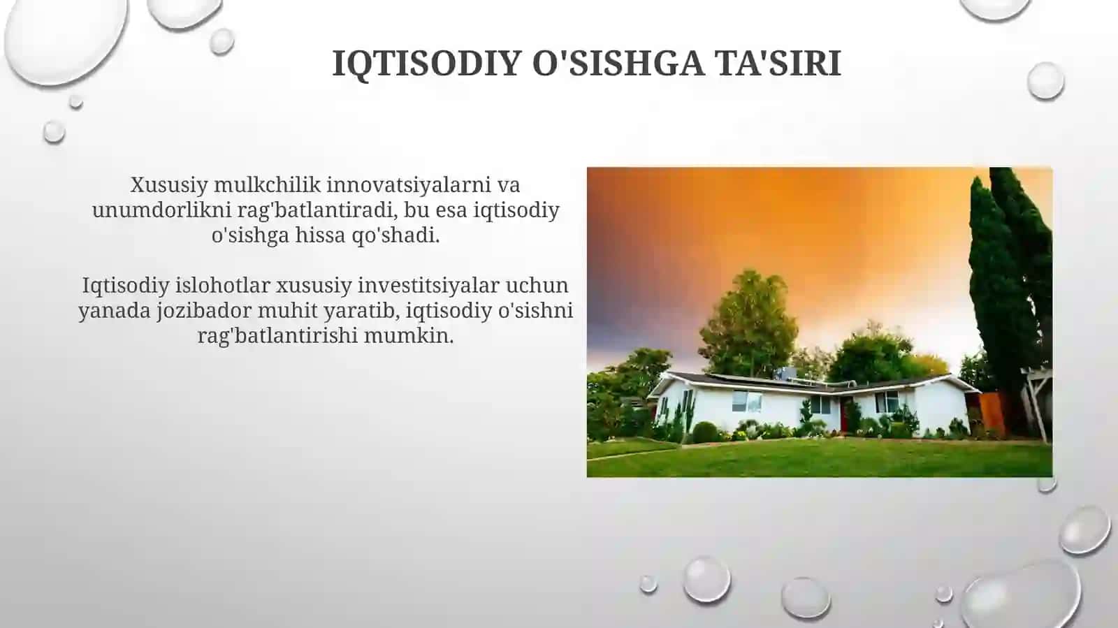 Iqtisodiy islohotlar va xususiy mulkning yükselishi 4