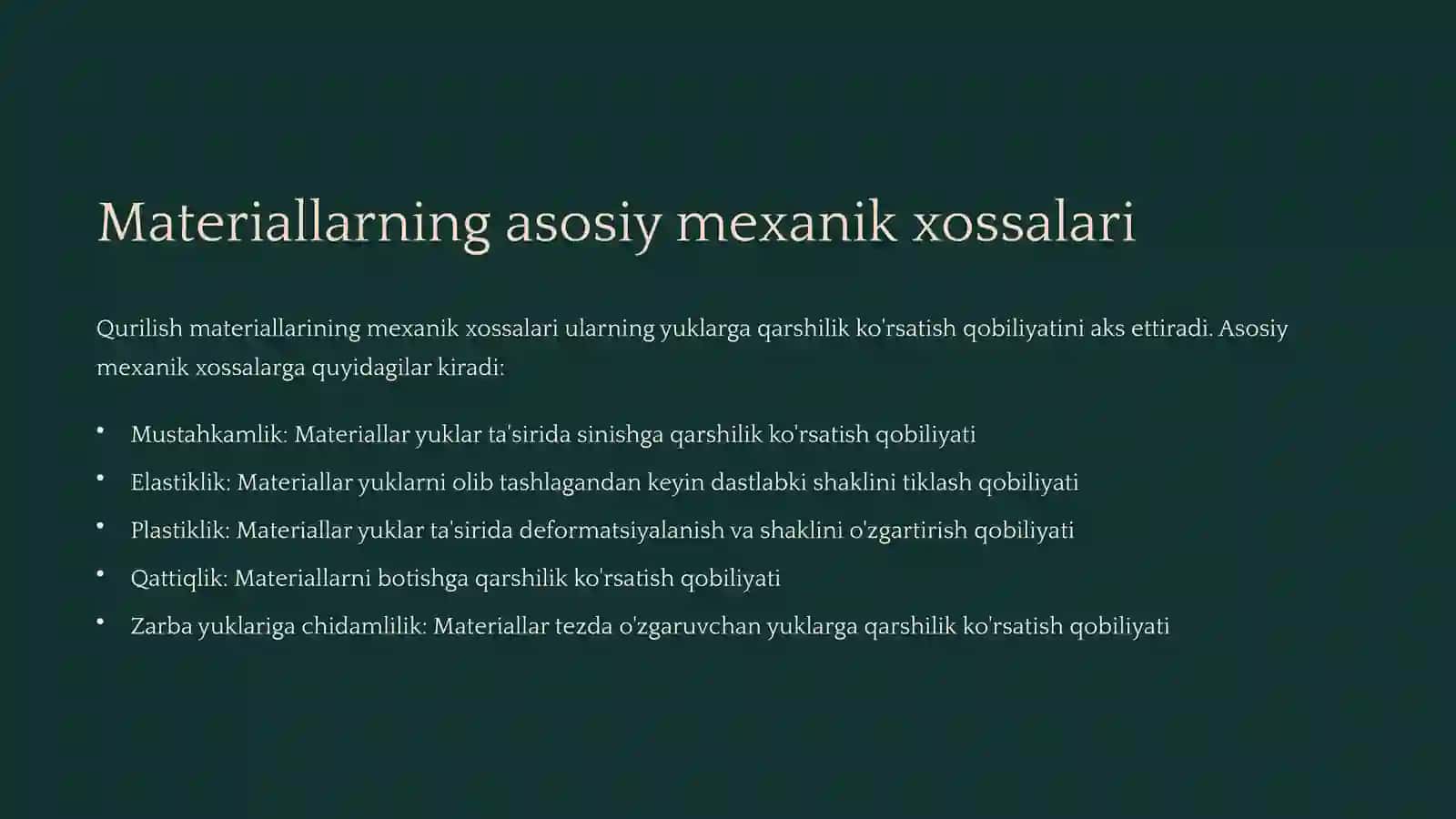 Qurilish materiallarini mexanik xossalarini o'rganish foydalaniladigan asbob va uskunalar 4