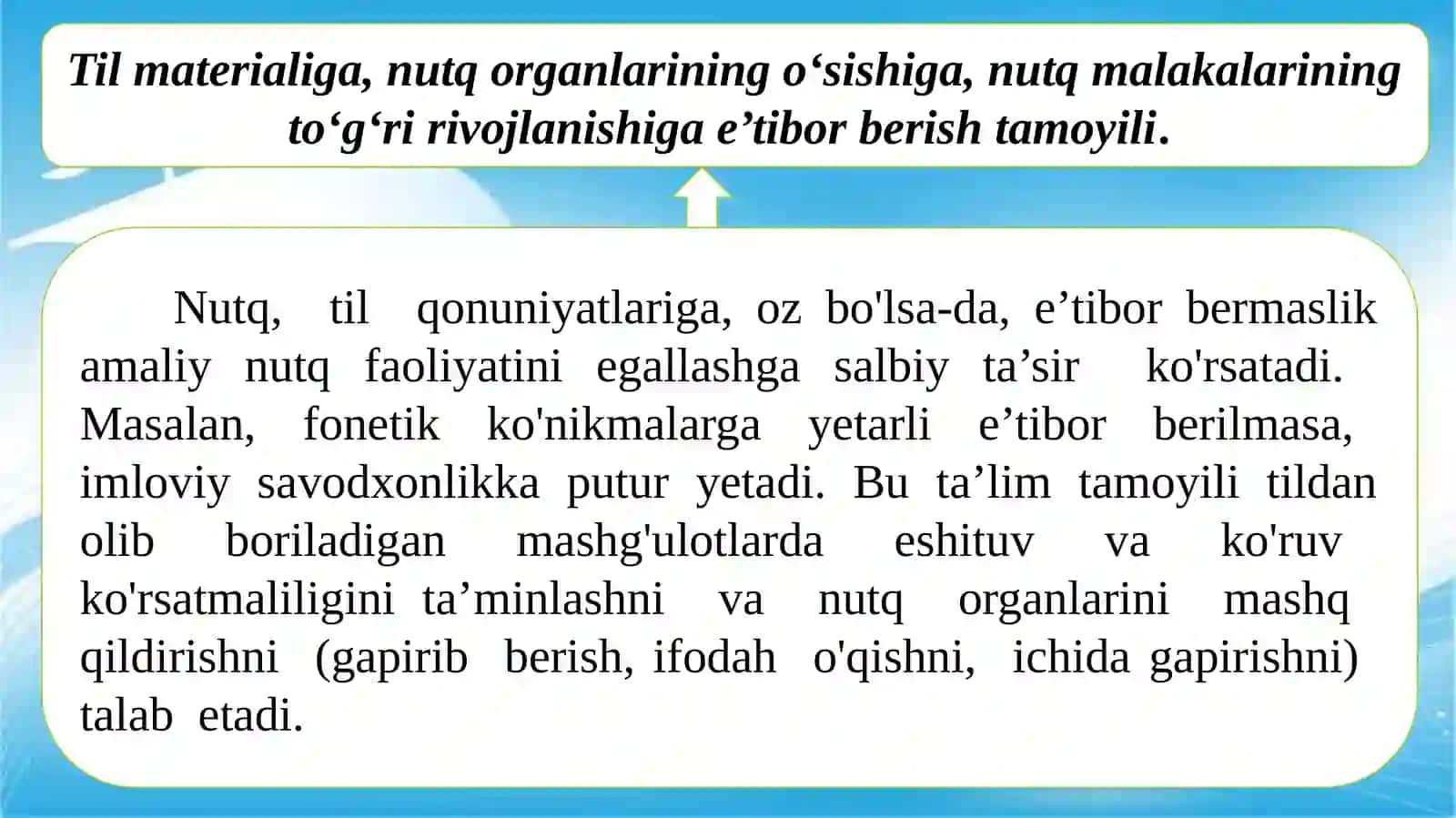 Ona tili o‘qitish metodikasining tamoyillari va tekshirish metodlari 4